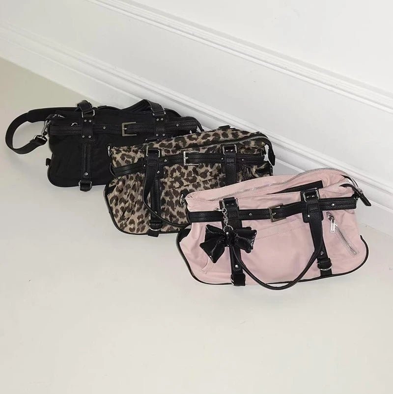 New Style Trends - Y2K Baddie Belted Handbag - Outfit Ideas