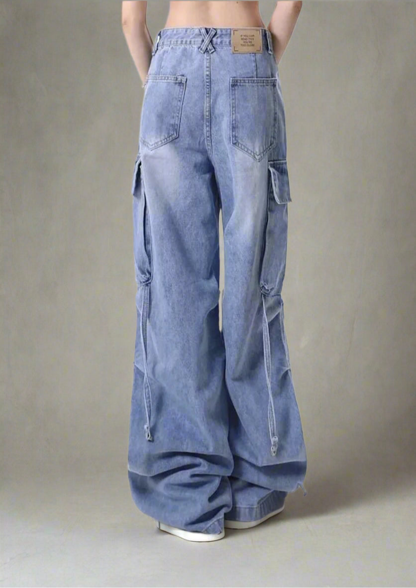 New Style Trends - Y2k Extreme Wide-Leg Cargo Jeans - Outfit Ideas