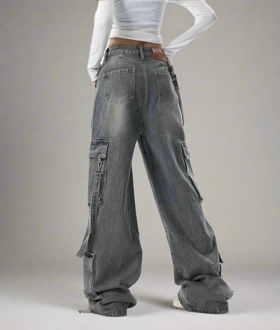 New Style Trends - Y2k Extreme Wide-Leg Cargo Jeans - Outfit Ideas