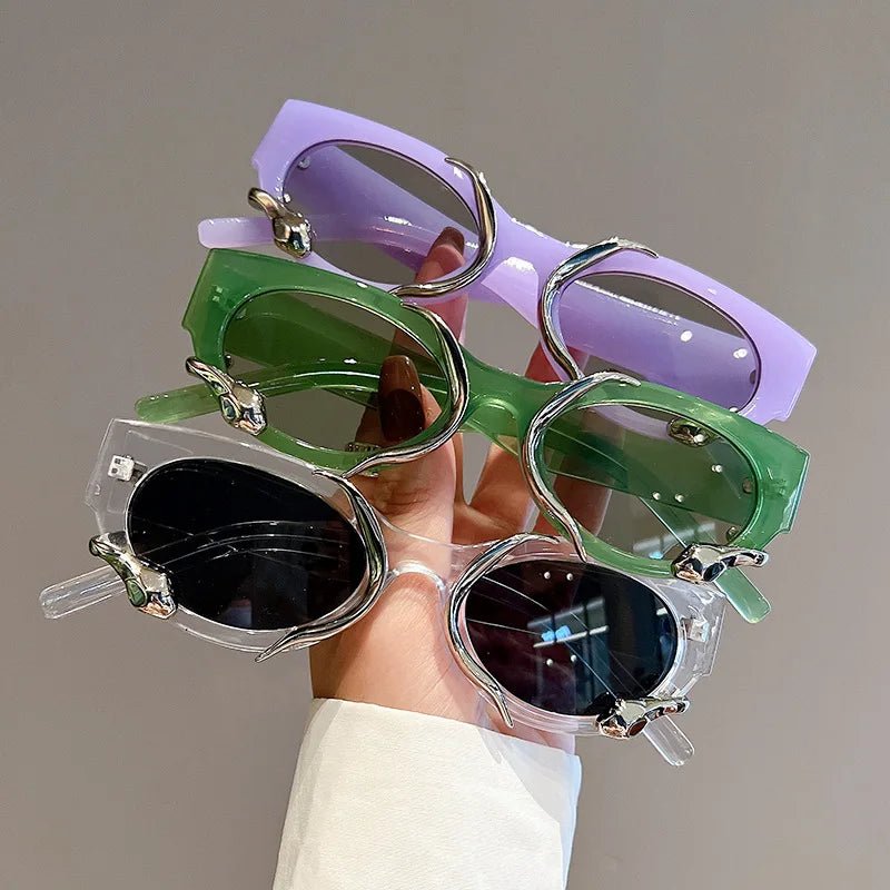 New Style Trends - Y2k Flame Cat-Eye Sunglasses - Outfit Ideas