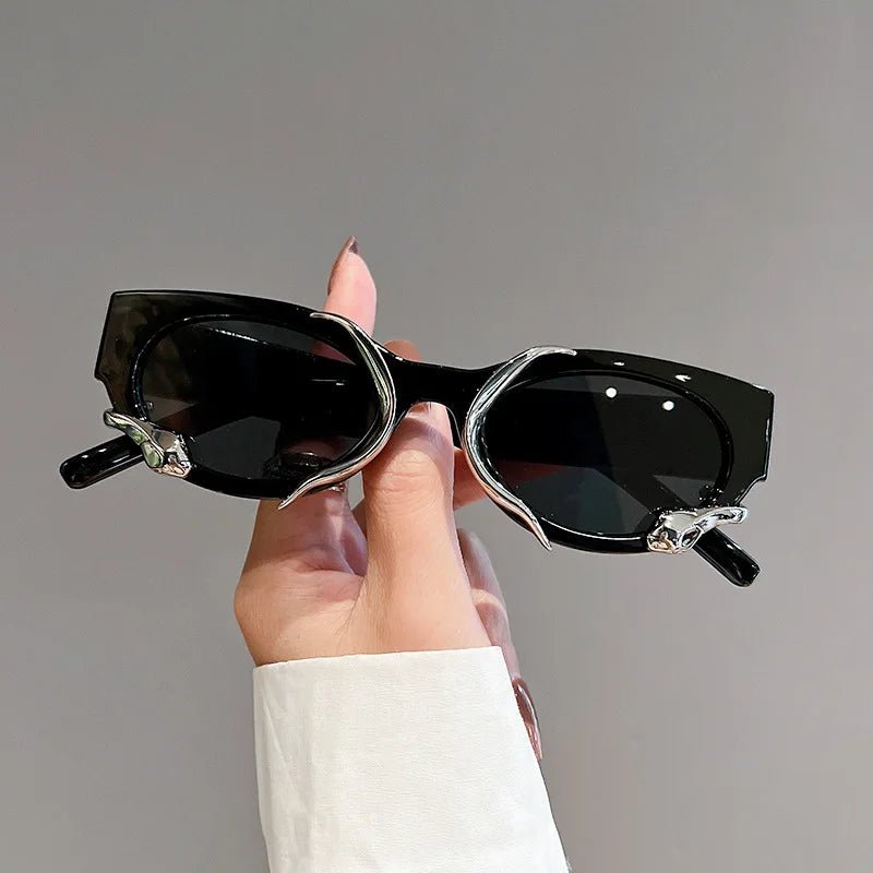 New Style Trends - Y2k Flame Cat-Eye Sunglasses - Outfit Ideas