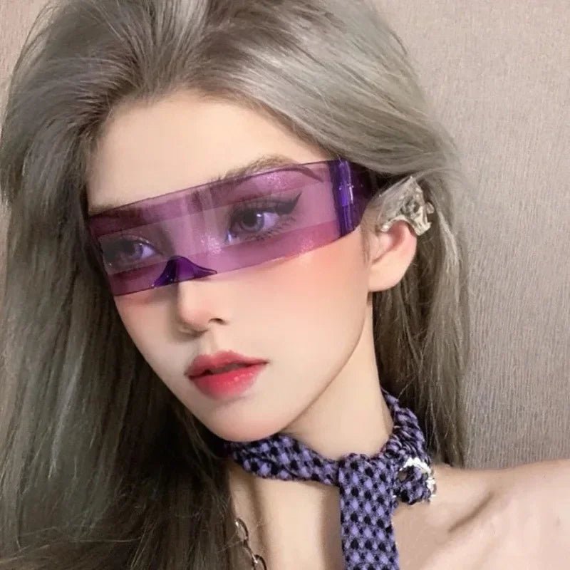 New Style Trends - Y2k Futurewave Chrome Sunglasses - Outfit Ideas