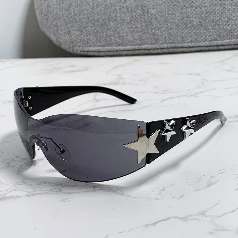New Style Trends - Y2k Galactic Shield Sunglasses - Outfit Ideas