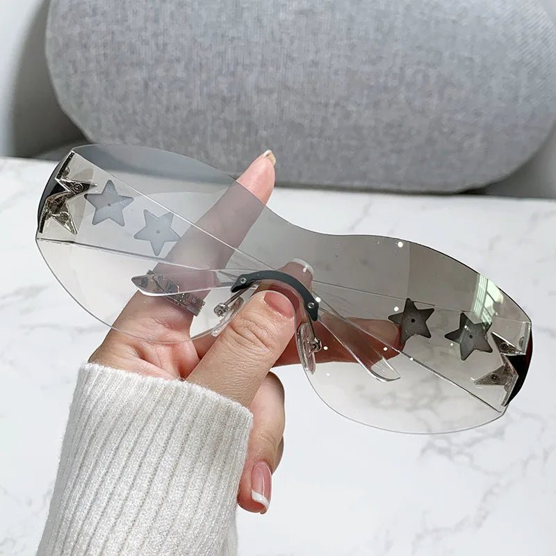 New Style Trends - Y2k Galactic Shield Sunglasses - Outfit Ideas