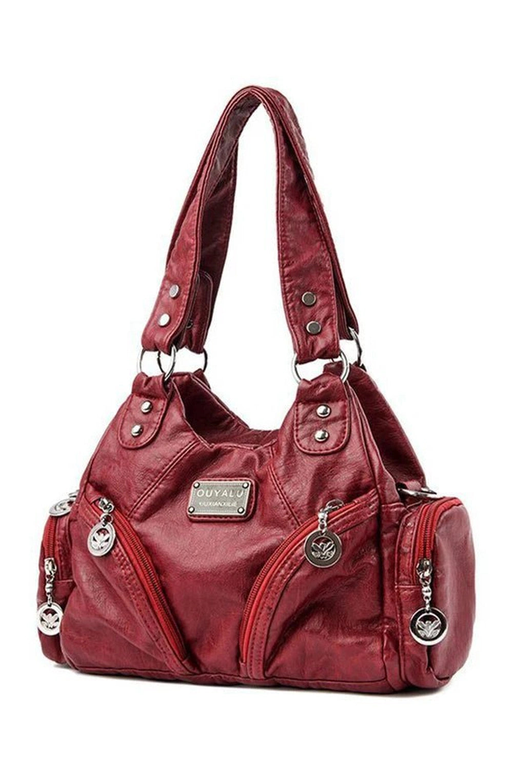 New Style Trends - Y2k Midnight Zipper Accent Shoulder Bag - Outfit Ideas