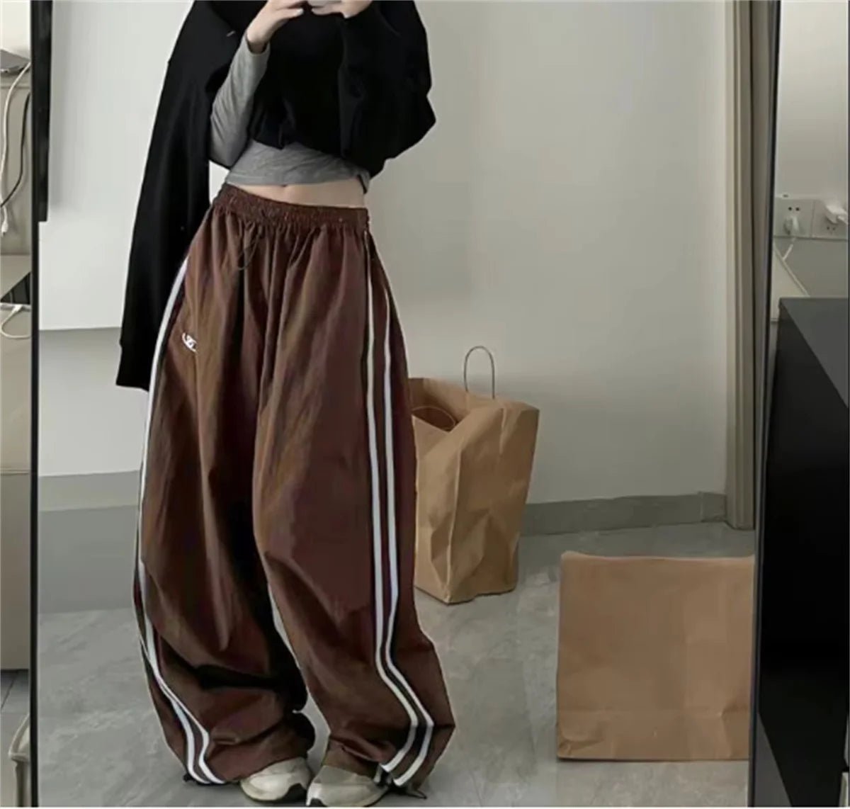 New Style Trends - Y2k Oversized Retro Track Pants - Outfit Ideas