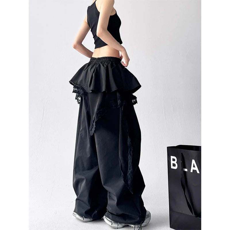 New Style Trends - Y2k Shadow Ballet Layered Pants - Outfit Ideas