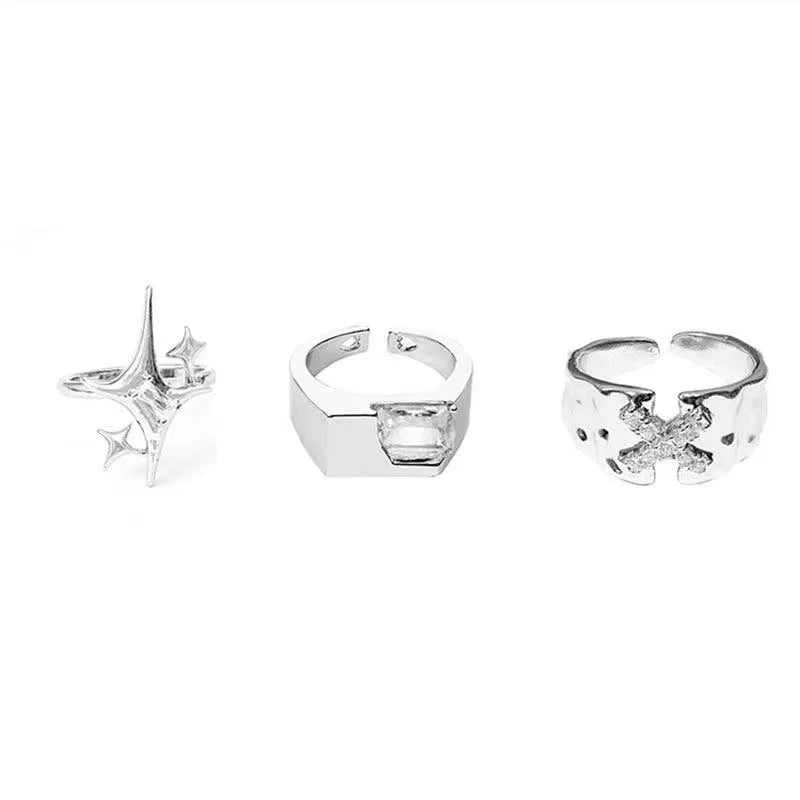 New Style Trends - Y2k Silver Stardust  Ring - Outfit Ideas