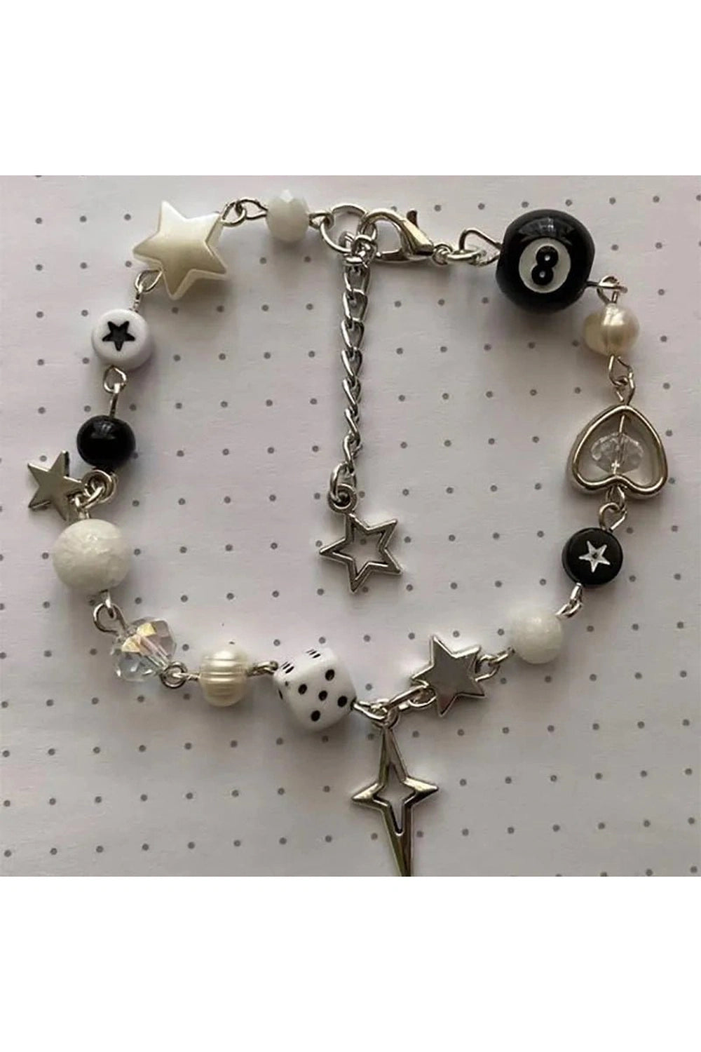 New Style Trends - Y2k Star Dice Beaded Bracelet - Outfit Ideas