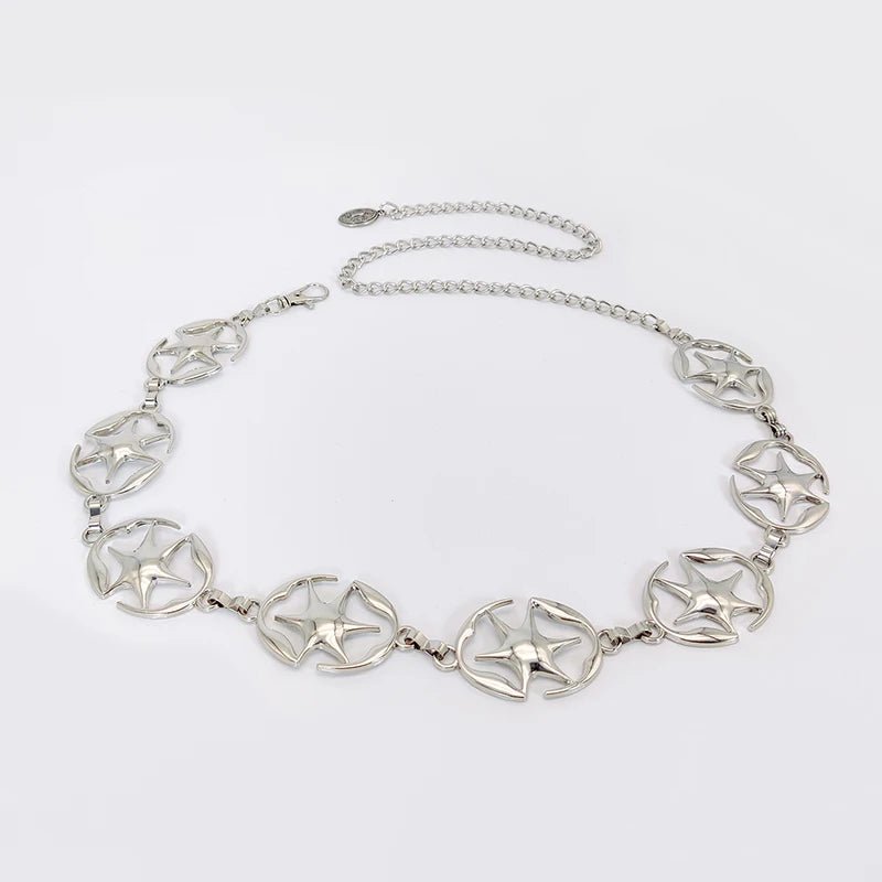 New Style Trends - Y2k Star-Embellished Chain Belt - Outfit Ideas
