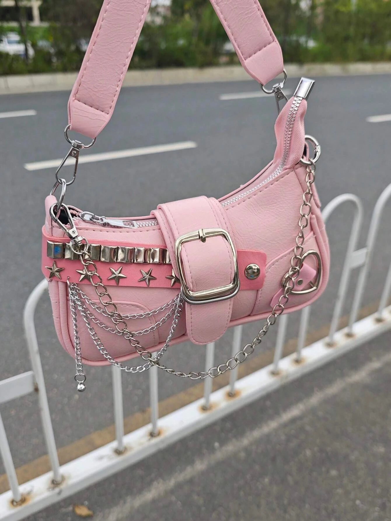 New Style Trends - Y2K Star Studded Shoulder Bag - Outfit Ideas