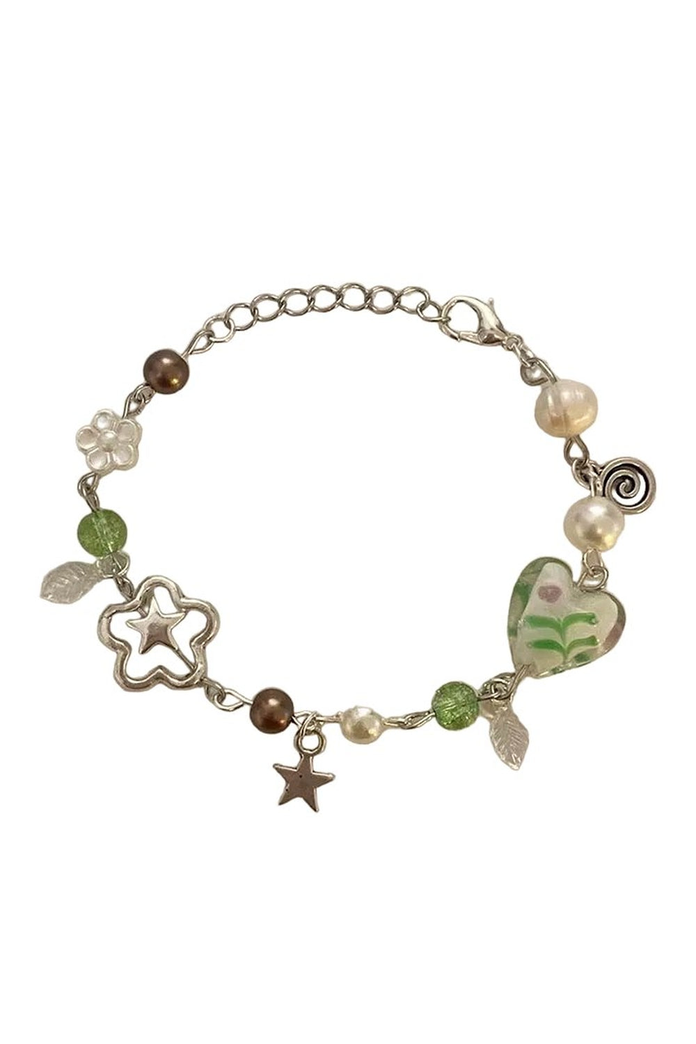 New Style Trends - Y2k White Pearl Glass Bead Bracelet - Outfit Ideas