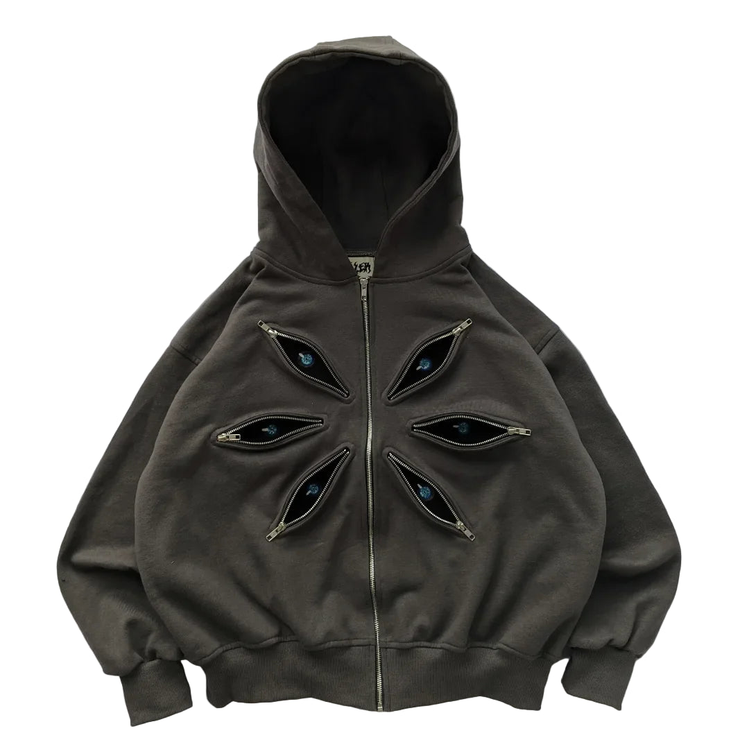 New Style Trends - Zipped Gaze Hoodie - Outfit Ideas