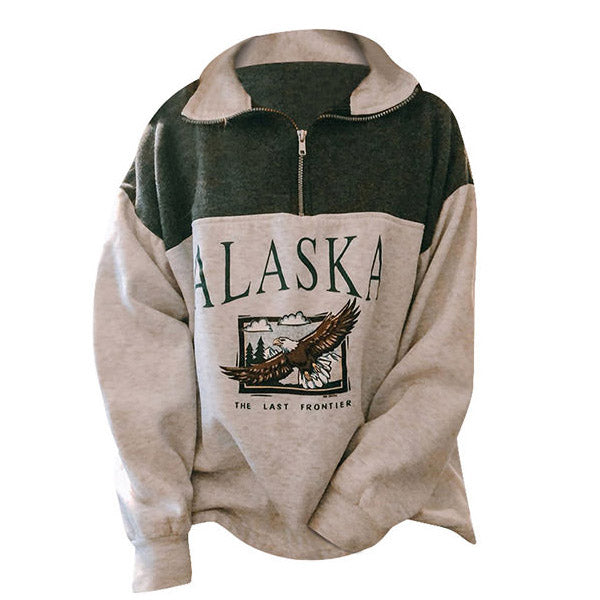 Style Core Aesthetics, New Style Trends - Alaska Zip Up Sweatshirt