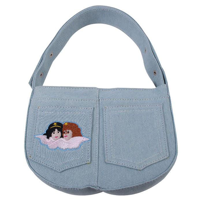 Style Core Aesthetics, New Style Trends - Alia | Sac à épaule ange cousu denim