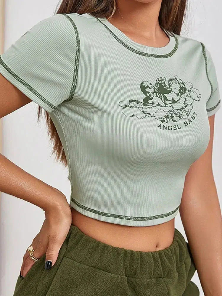 Style Core Aesthetics, New Style Trends - Angel Baby Tee