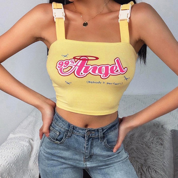 Style Core Aesthetics, New Style Trends - Angel Buckle Crop Top