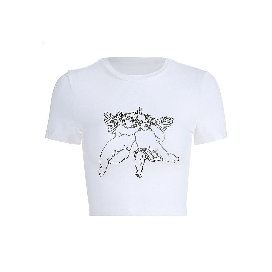 Style Core Aesthetics, New Style Trends - Angel Crop Tee