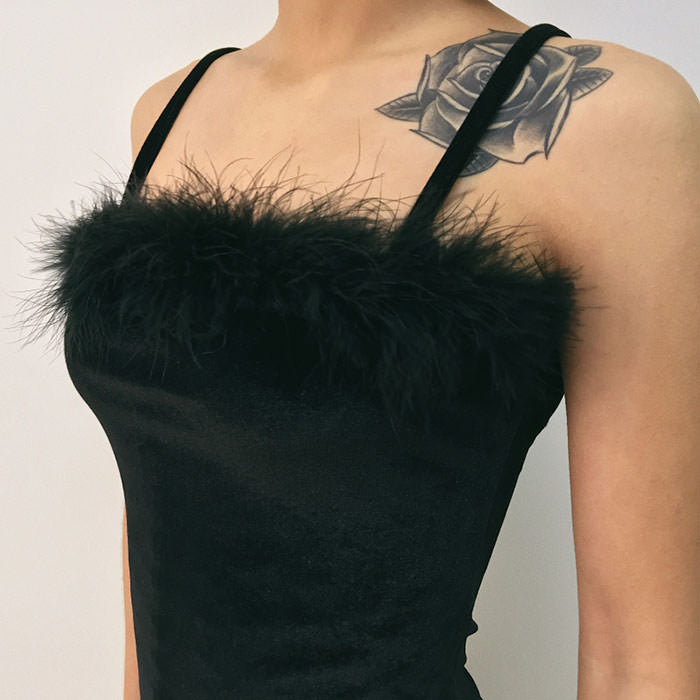 Style Core Aesthetics, New Style Trends - Babe Furry Dress