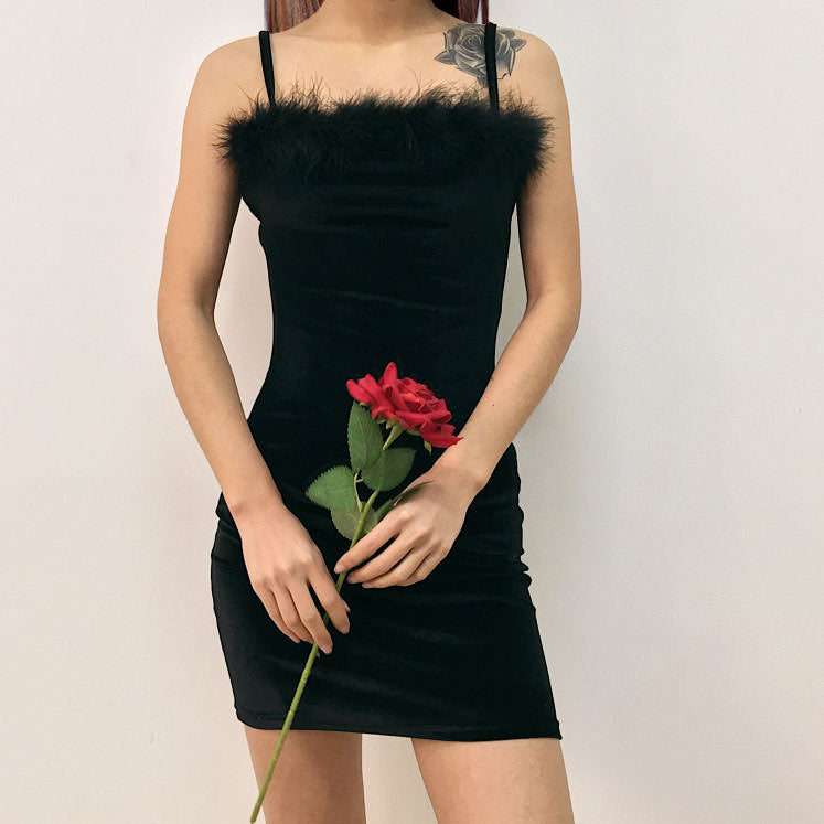 Style Core Aesthetics, New Style Trends - Babe Furry Dress