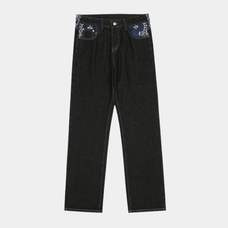 Style Core Aesthetics, New Style Trends - 'Bandanna' Jeans