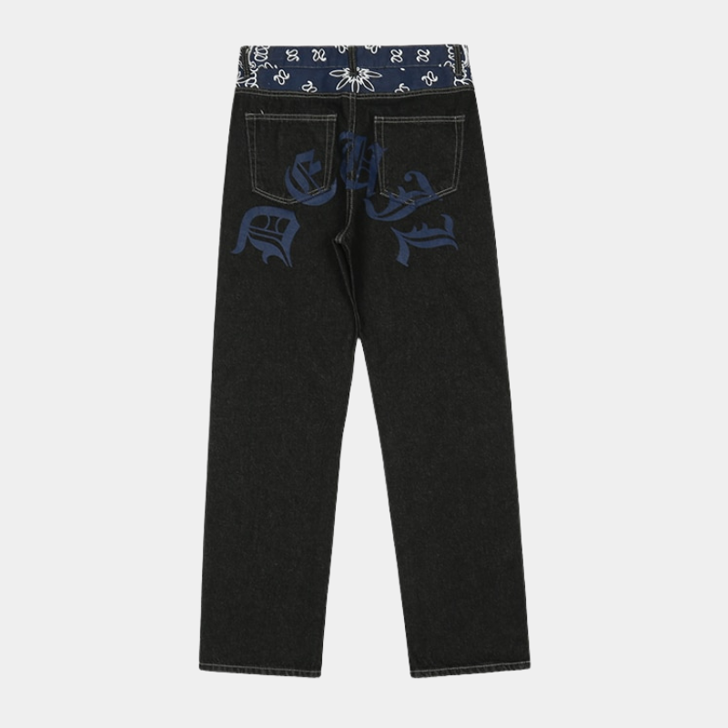Style Core Aesthetics, New Style Trends - 'Bandanna' Jeans