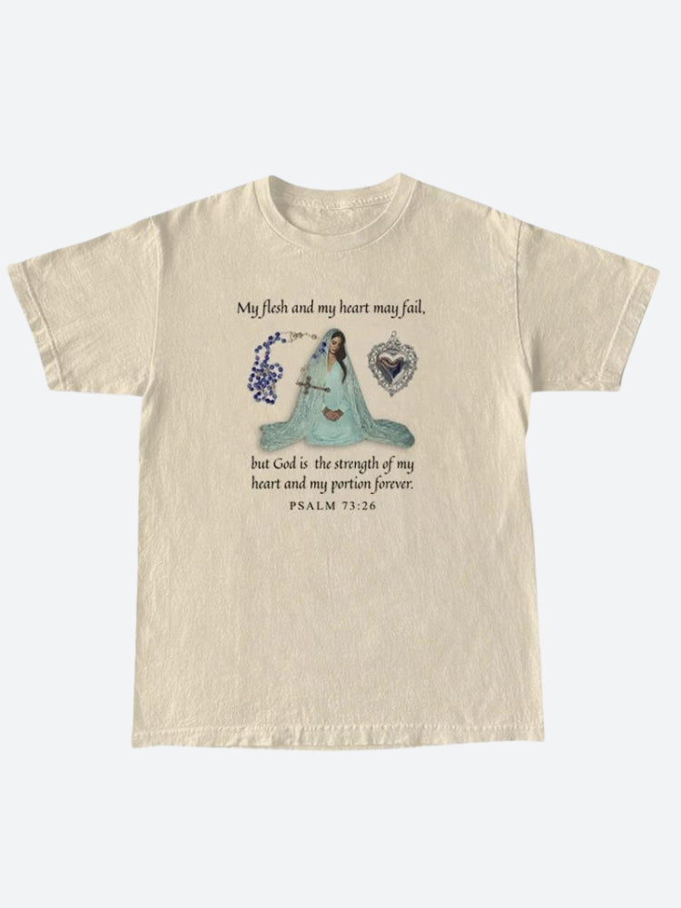 Style Core Aesthetics, New Style Trends - Bible Psalm 73:26 Tee