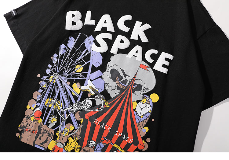 Style Core Aesthetics, New Style Trends - 'Black space' T shirt