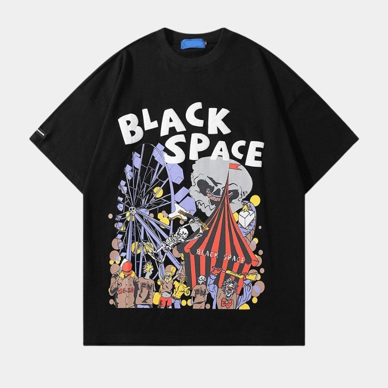 Style Core Aesthetics, New Style Trends - 'Black space' T shirt