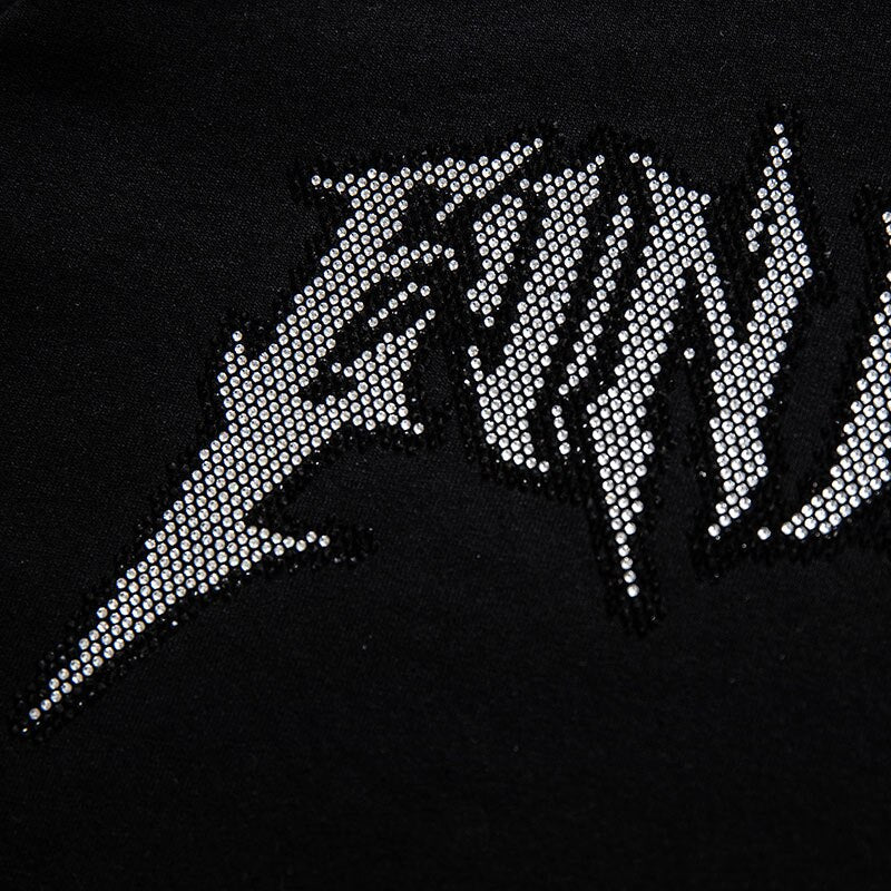 Style Core Aesthetics, New Style Trends - 'Blinged' Cotton T-Shirt