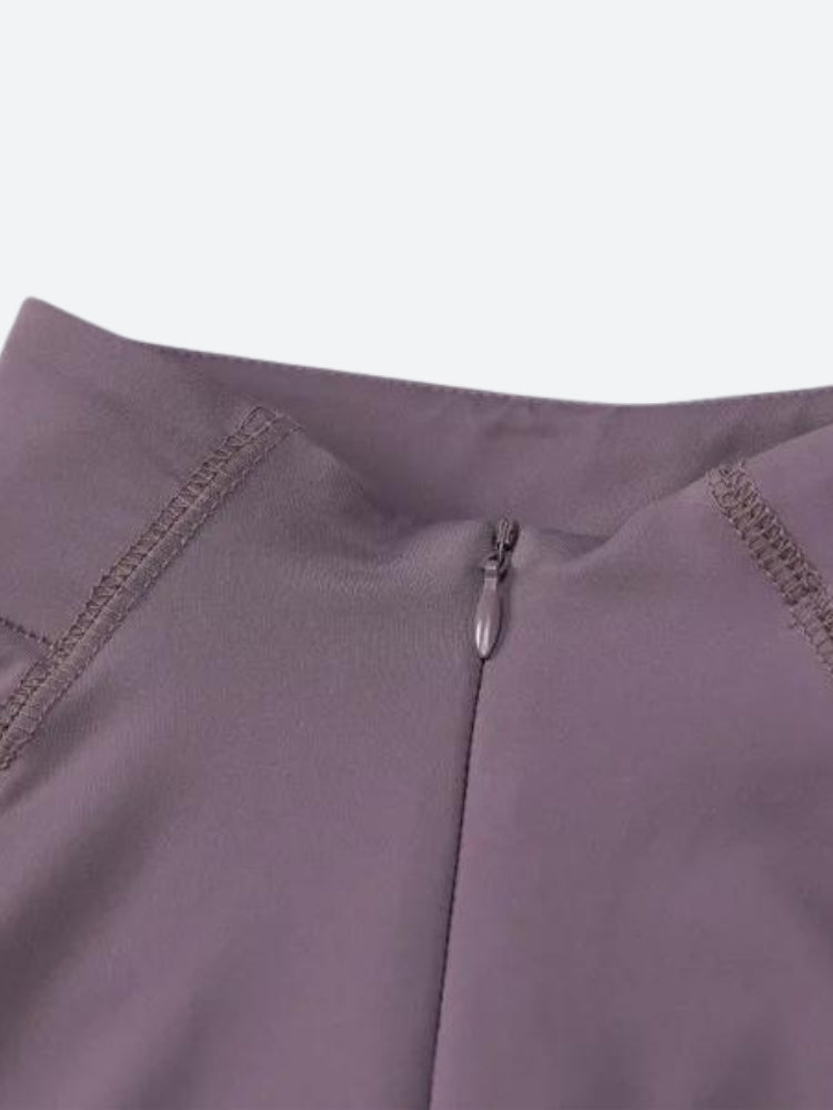 Style Core Aesthetics, New Style Trends - Bodycon Half Zip-Up Top
