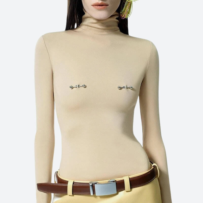 Style Core Aesthetics, New Style Trends - Bodycon Piercing Top