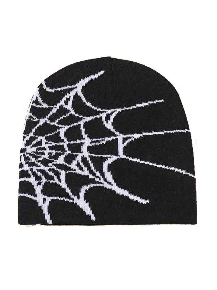 Style Core Aesthetics, New Style Trends - Bonnet à imprimé toile d'araignée