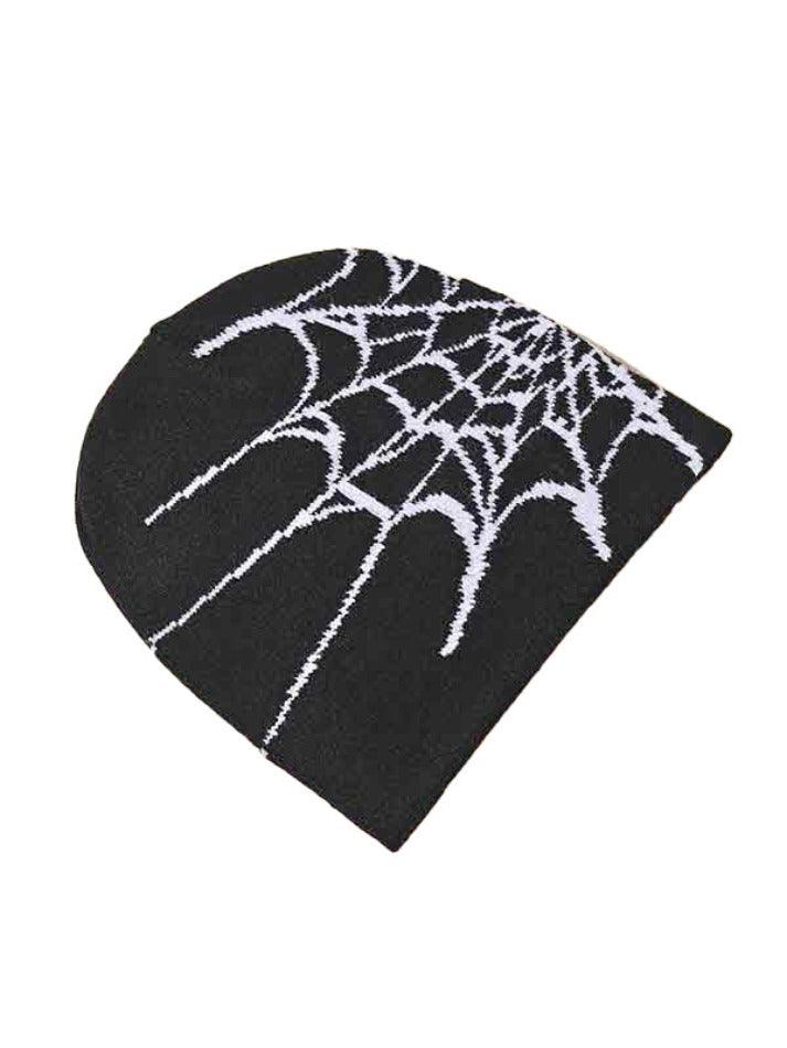 Style Core Aesthetics, New Style Trends - Bonnet à imprimé toile d'araignée