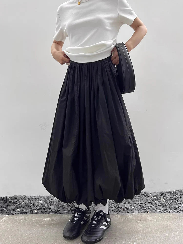 Style Core Aesthetics, New Style Trends - Bubble Midi Skirt