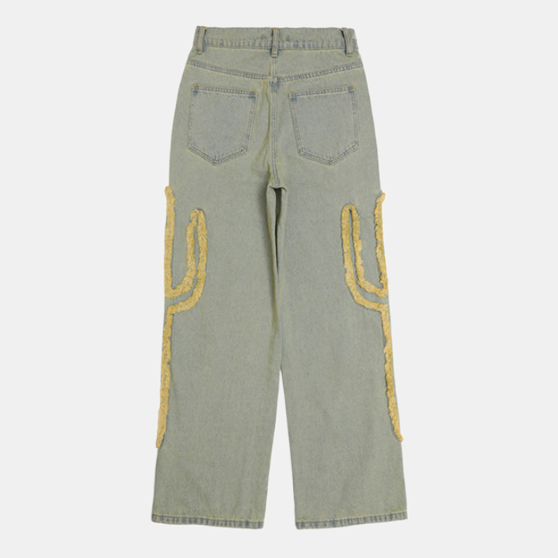 Style Core Aesthetics, New Style Trends - 'Cactus' Jeans