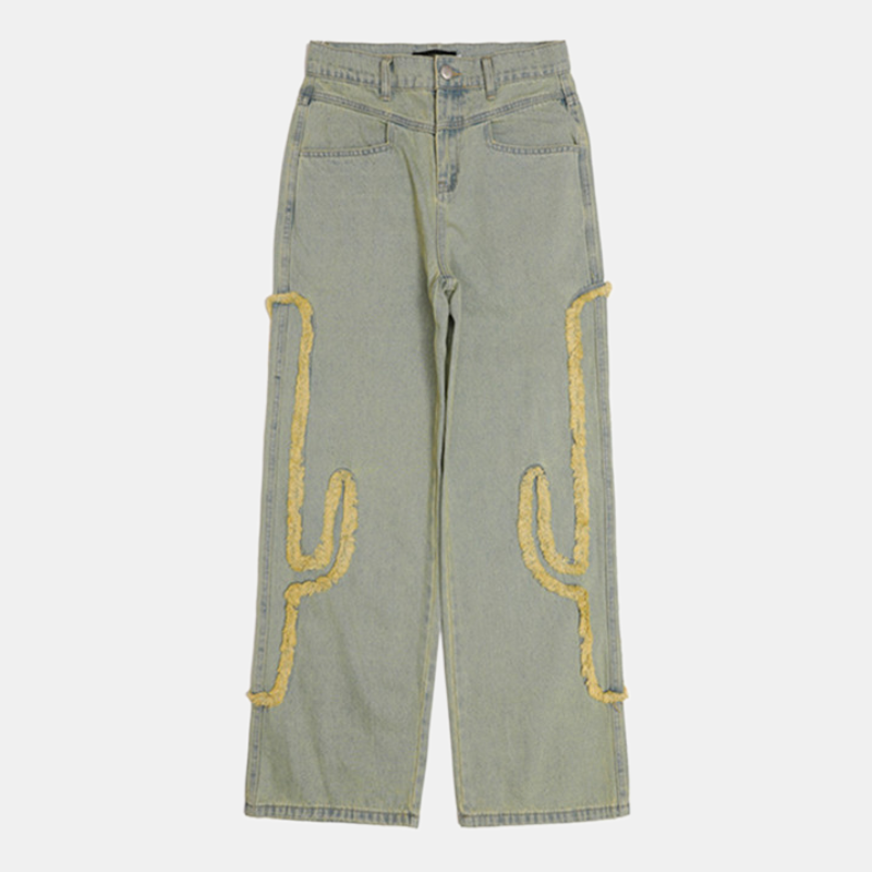 Style Core Aesthetics, New Style Trends - 'Cactus' Jeans