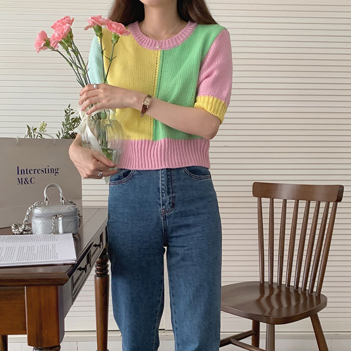 Style Core Aesthetics, New Style Trends - Candy Fairy Pastel Knit Top