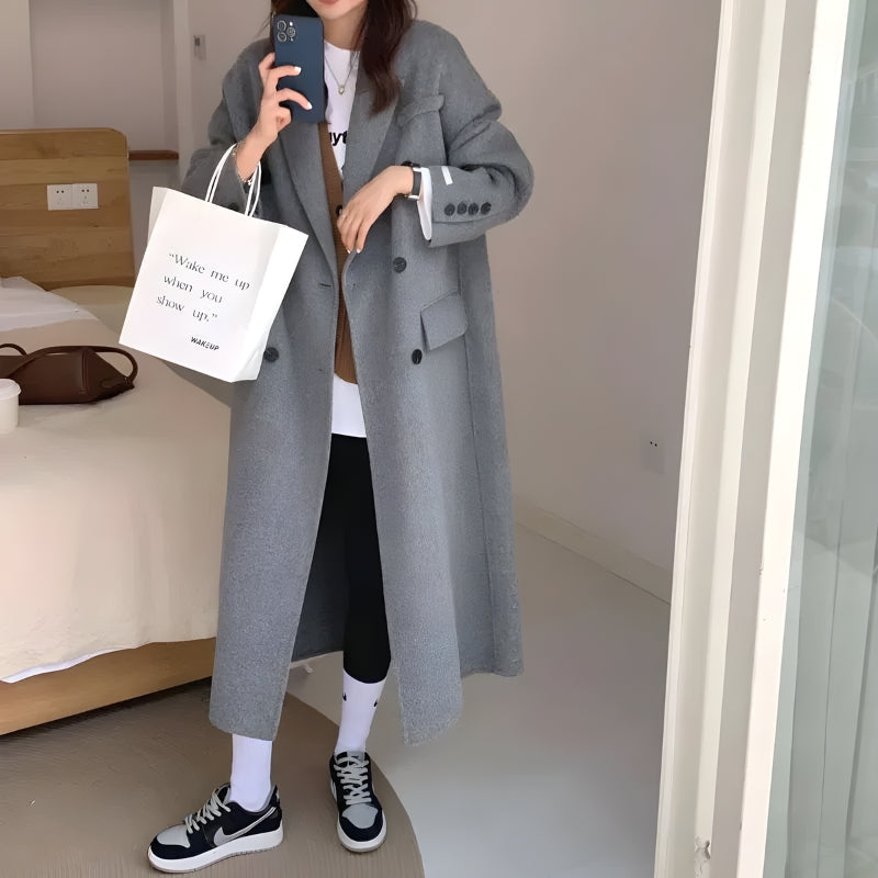 Style Core Aesthetics, New Style Trends - Casual Double Breasted Long Coat