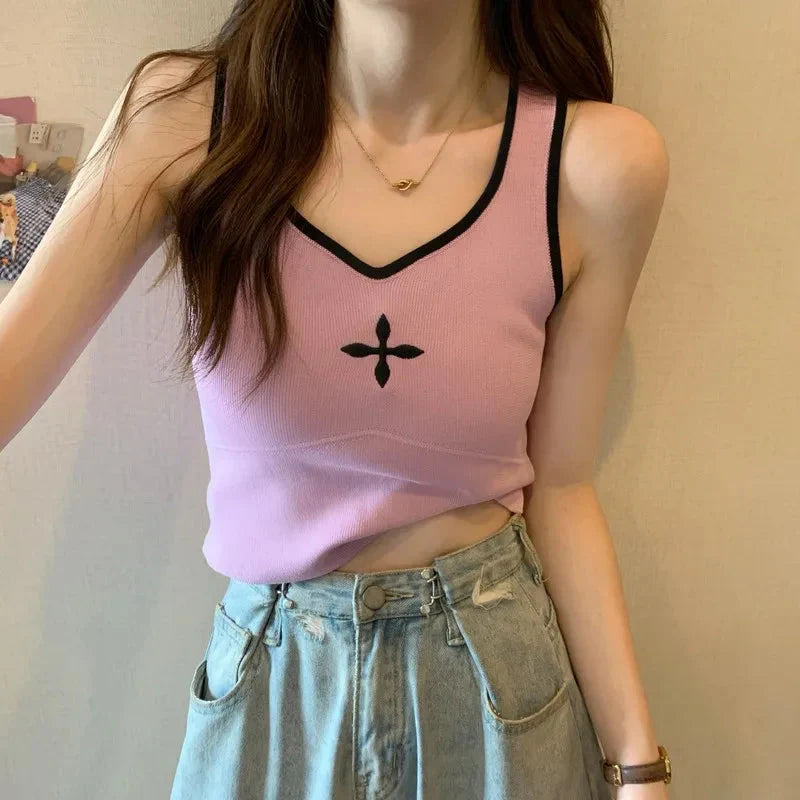 Style Core Aesthetics, New Style Trends - Casual Knitted Crop Top
