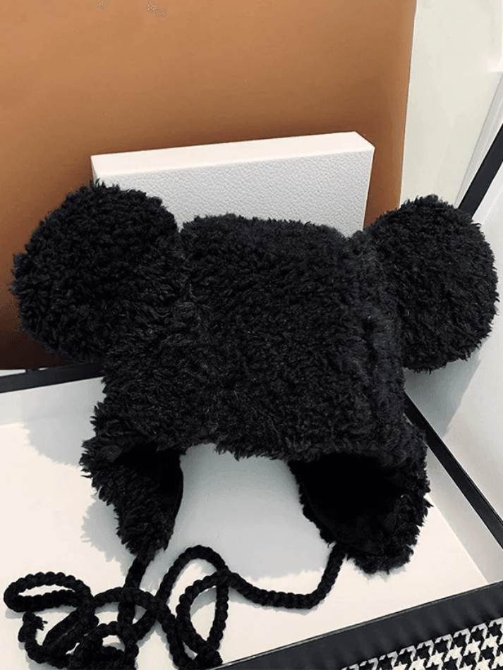 Style Core Aesthetics, New Style Trends - Chapeau chaud de trappeur Fuzzy Bear