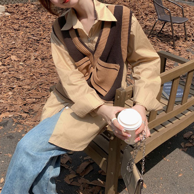 Style Core Aesthetics, New Style Trends - Chocolate Brown Aeshetic Vest