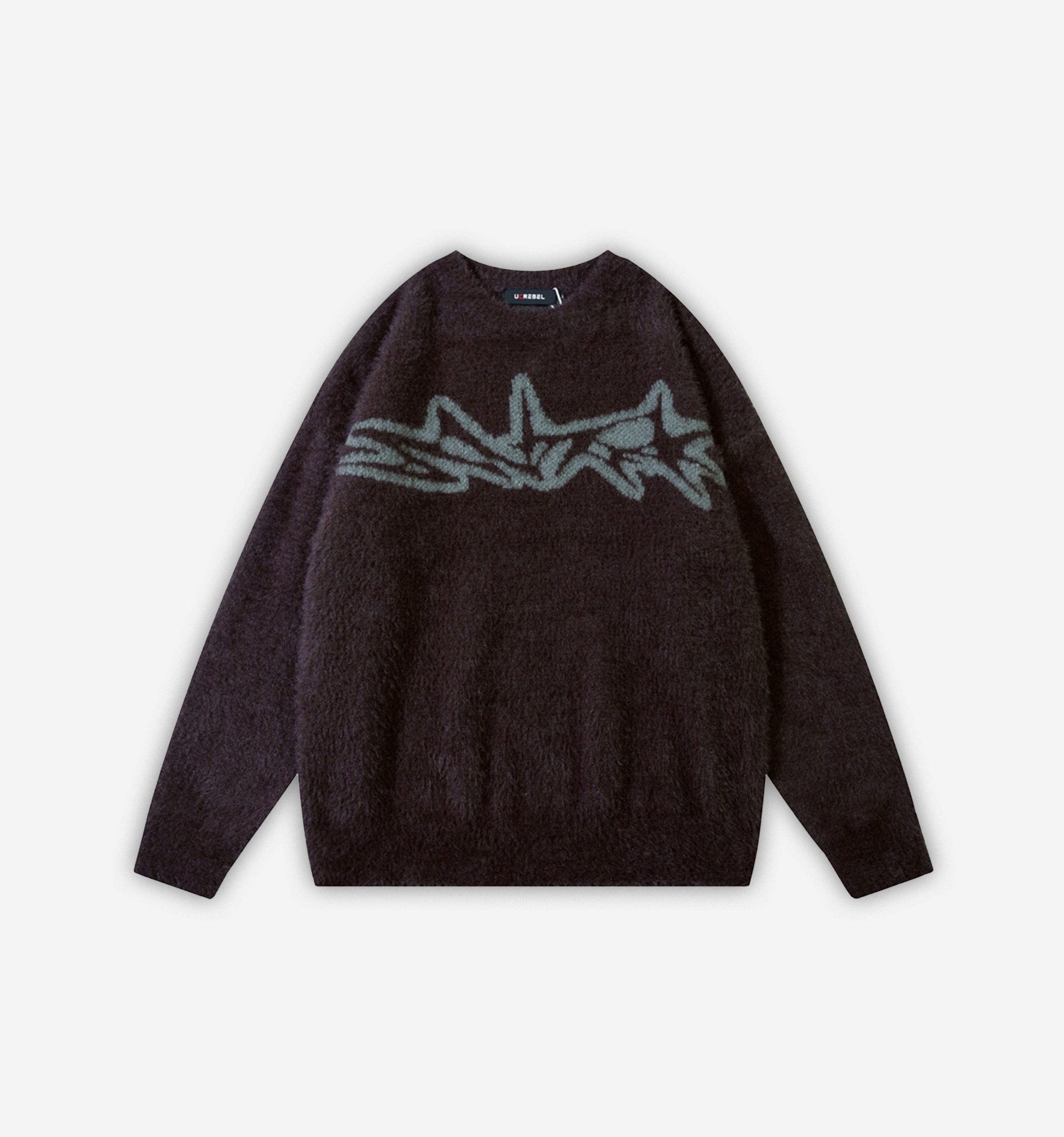 Style Core Aesthetics, New Style Trends - 'Cipher' Jacquard Knit Sweater
