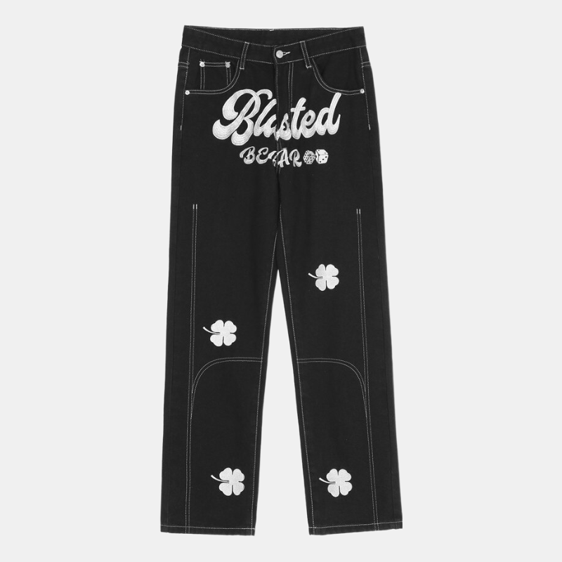 Style Core Aesthetics, New Style Trends - 'Clover' Jeans