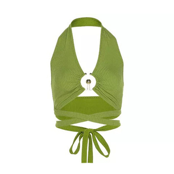Style Core Aesthetics, New Style Trends - Coconut Girl Halter Top