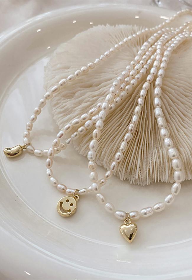 Style Core Aesthetics, New Style Trends - Collier pendentif perle élégant