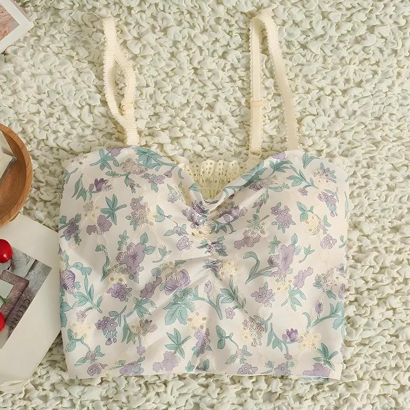 Style Core Aesthetics, New Style Trends - Cottagecore Floral Crop Top