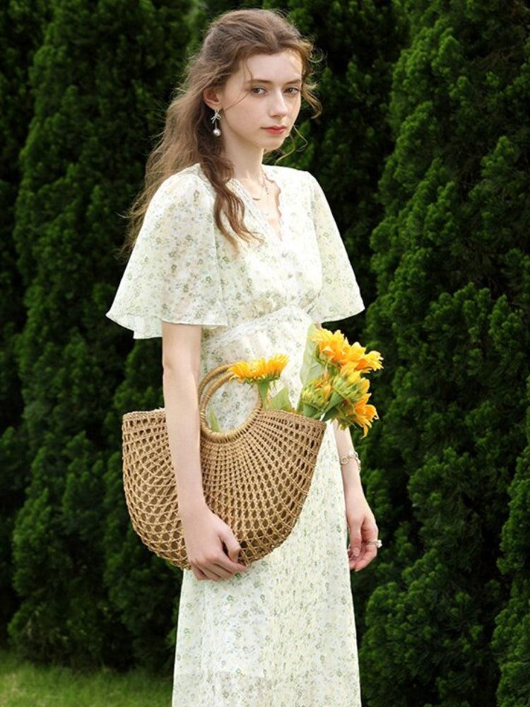 Style Core Aesthetics, New Style Trends - Cottagecore Floral Midi Dress