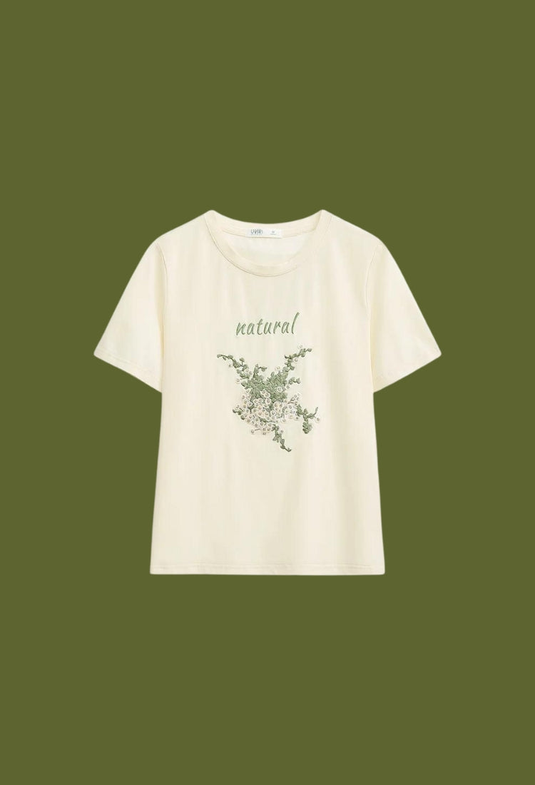 Style Core Aesthetics, New Style Trends - Cottagecore Natural Tee