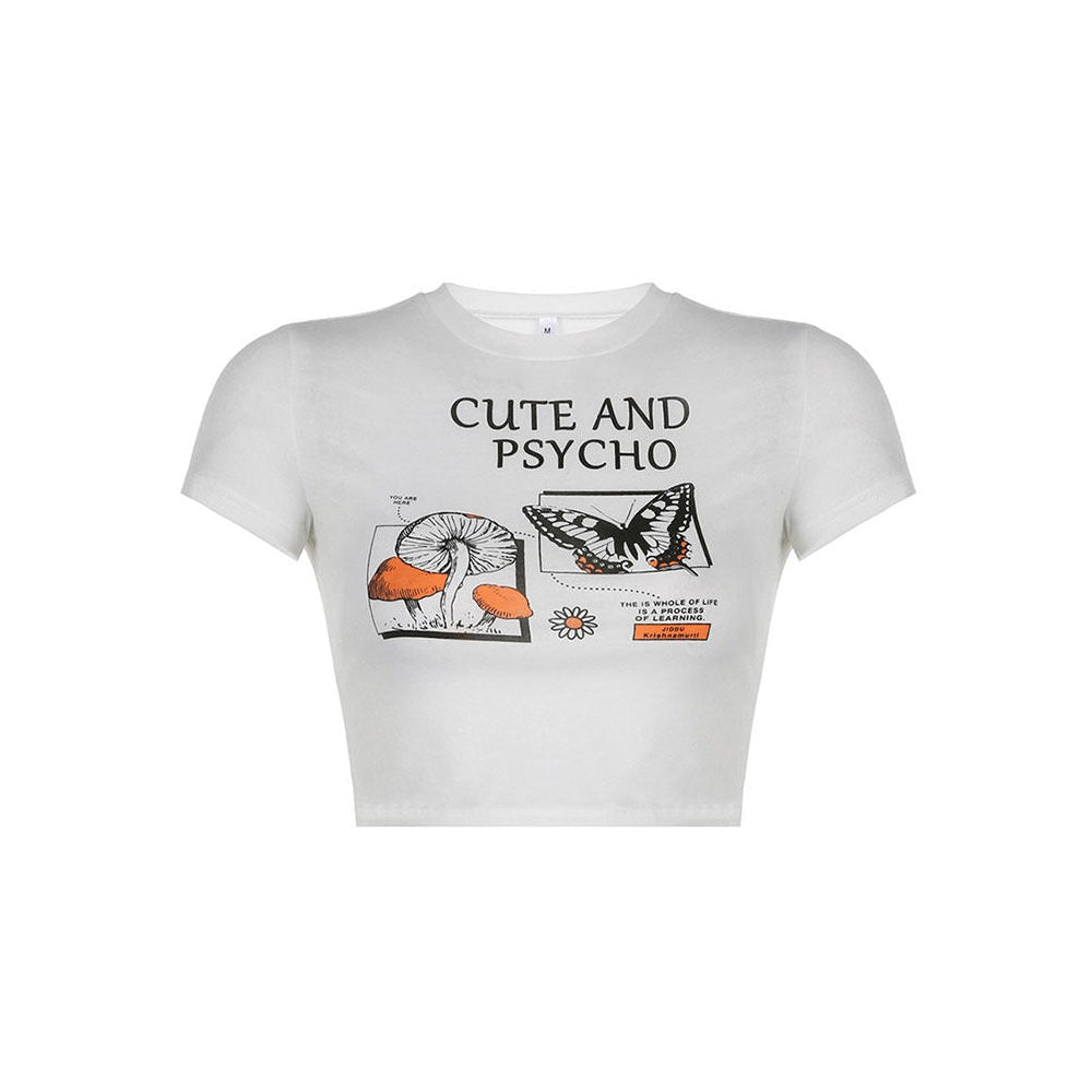 Style Core Aesthetics, New Style Trends - Cute and Psycho Crop Top